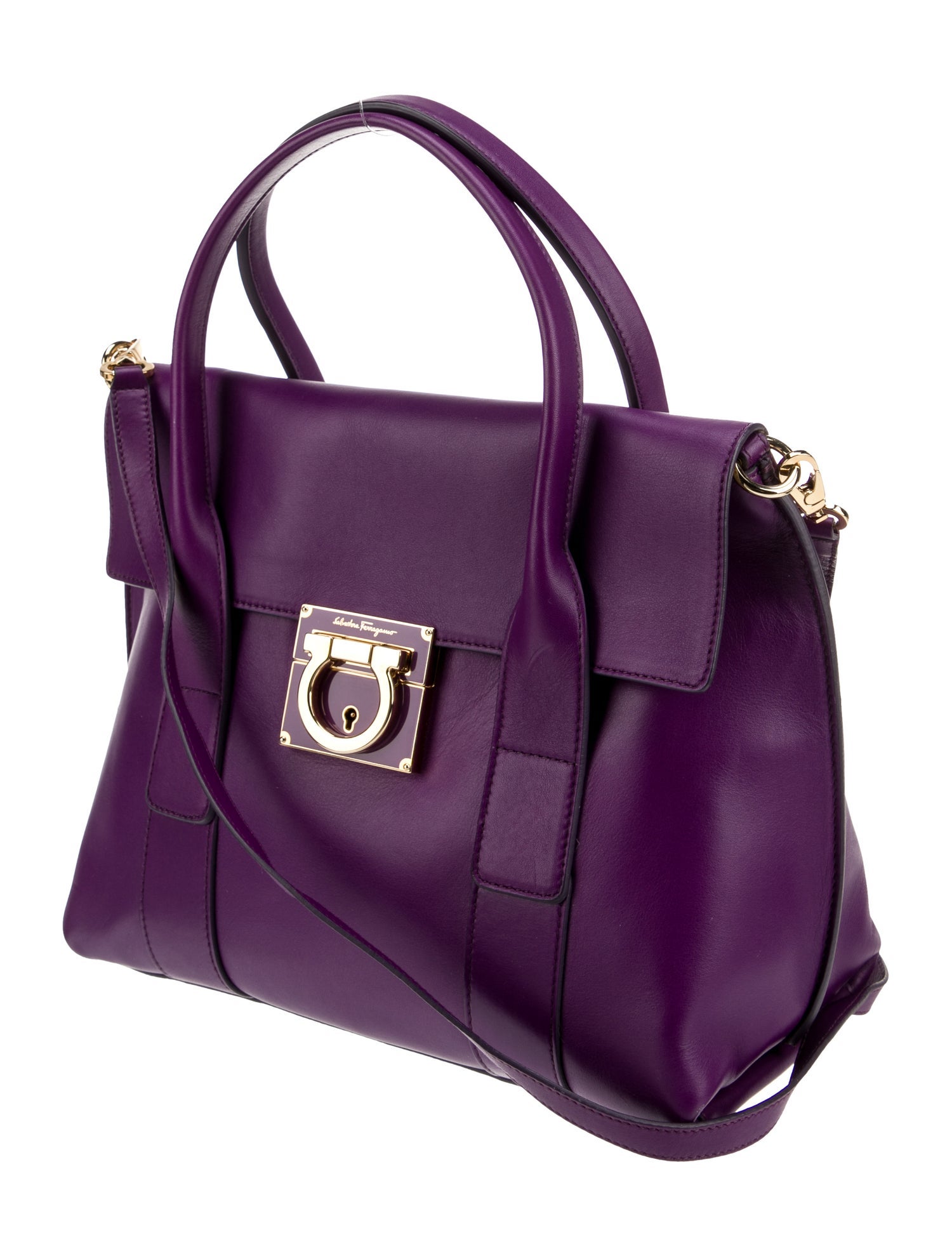 Salvatore Ferragamo Leather Top Handle Bag